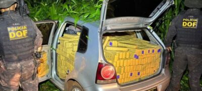 Veículo com quase 1t de maconha é encontrado abandonado em milharal