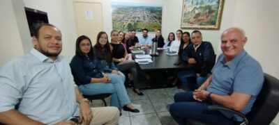 Prefeito Carlos Humberto Pagliosa recebe vereadores em agenda de trabalho