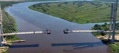 Brasil e Paraguai estão a menos de 50 metros de conexão por ponte na Bioceânica