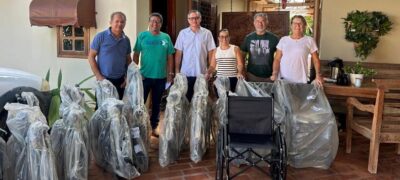 Rotary Club de Bela Vista recebe doação de 10 cadeiras de rodas