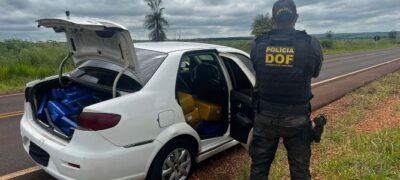 DOF apreende 700 quilos de maconha após perseguição em Ponta Porã