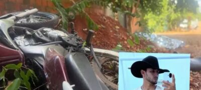 Jardim: Jovem morre ao perder controle de moto e colidir contra árvore