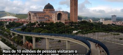 Mais de 10 milhões de pessoas visitaram o Santuário de Aparecida em 2025, aponta balanço