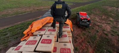 DOF apreende mais de 22 mil pacotes de cigarros contrabandeados em Mundo Novo