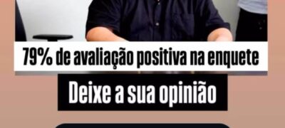79%: Enquete aponta aprovação positiva ao trabalho de JT na presidência da Câmara de Bela Vista