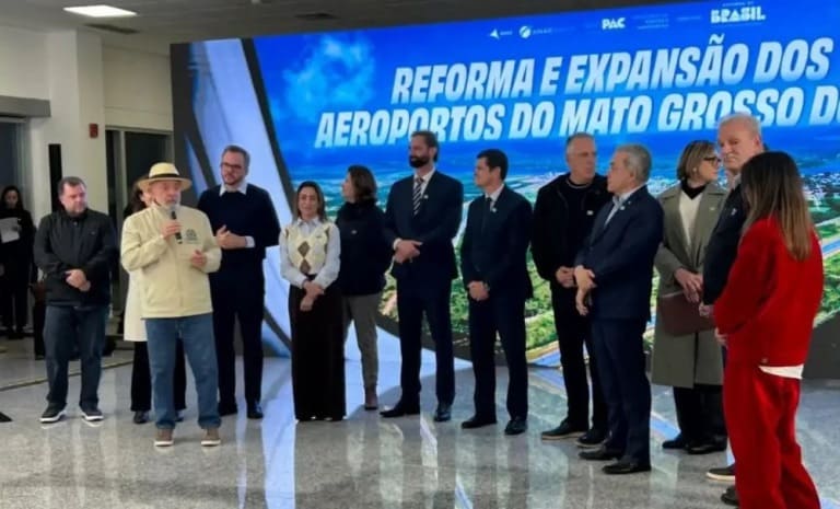 Em Ponta Porã, presidente Lula inaugura obras do aeroporto