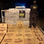 DOF intercepta caminhão carregado com cigarros contrabandeados em Anaurilândia