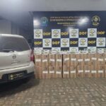 DOF apreende veículo com 1,5 mil pacotes de cigarros paraguaios