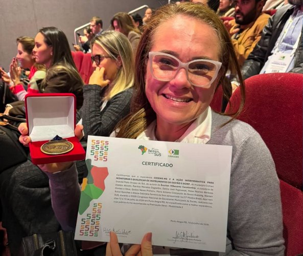 Bela-vistense Patrícia Zanette conquista premiação nacional na 21ª Mostra Brasil, Aqui Tem SUS