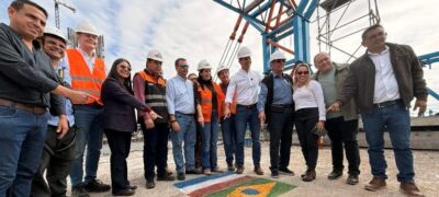 Prefeito Nelson Cintra acompanha visita do presidente do Paraguai às obras da Ponte Bioceânica