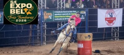 Prova dos Três Tambores reúne 42 competidoras e abre programação esportiva da 54ª Expobel