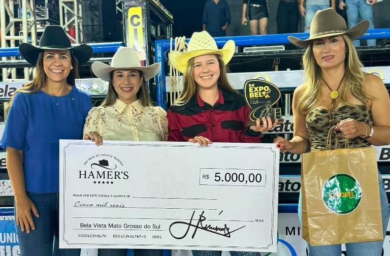 Geovanna Kruger conquista o título da Prova dos Três Tambores da 54ª Expobel em Bela Vista