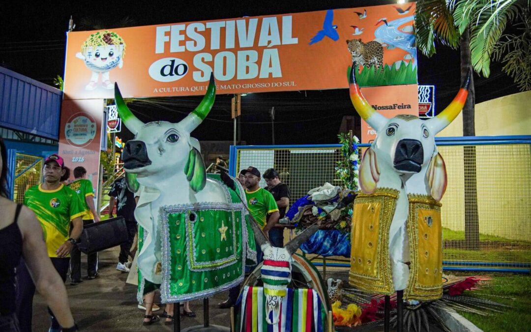 Touros Bandido e Encantado levam cultura de Porto Murtinho ao 19º Festival do Sobá, em Campo Grande