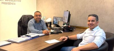 Fortalecendo a Parceria: Presidente da Câmara, Jelson Bernabé, recebe vice-prefeito Patrick Derzi