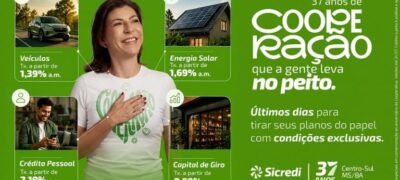 Campanha de aniversário da Sicredi Centro-Sul MS/BA entra na reta final com crédito facilitado e descontos em seguros