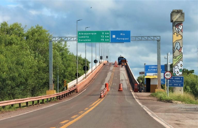 Utilidade Publica: Corumbá: tráfego da ponte sobre o rio Paraguai, na BR-262, tem nova agenda de interdições