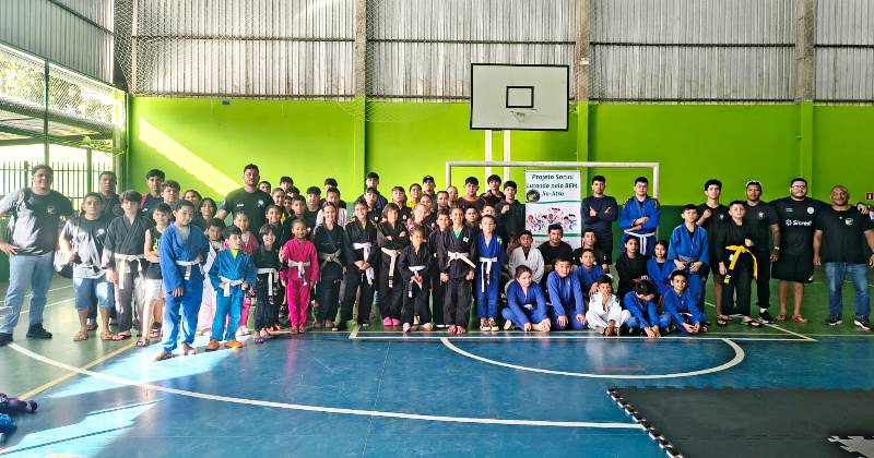 Projeto social LUTANDO PELO BEM DR RUBENS – SICREDI realiza o 1° OPEN regional  de jiu-jitsu Em Caracol