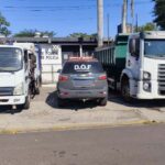 DOF recupera dois caminhões roubados na prefeitura de Anastácio e prende três homens em Corumbá