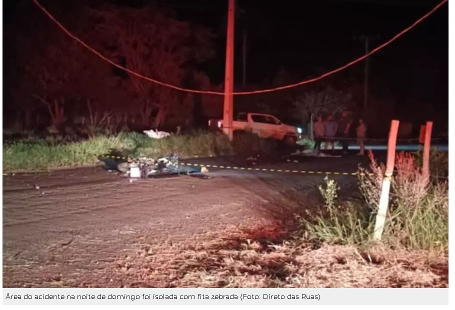 Antonio João: Morre segunda vítima de colisão de moto contra poste na MS-166