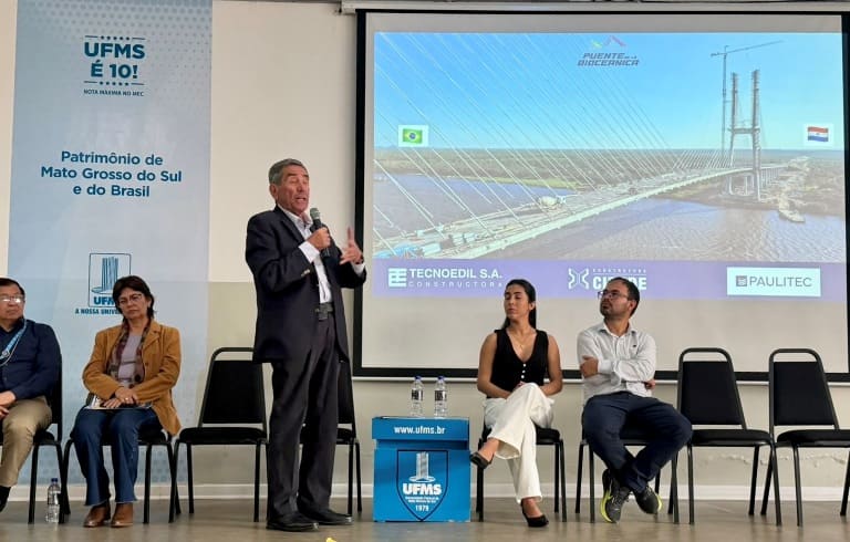 Nelson Cintra apresenta planejamento e obras de Porto Murtinho no IV CINOTENG, na UFMS