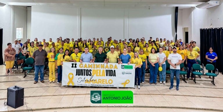 Caminhada “Juntos pela Vida” Mobiliza Antônio João em Defesa da Saúde Mental no Setembro Amarelo
