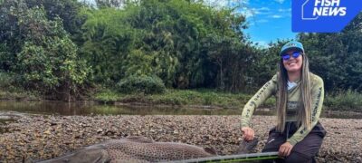 Quebra de Recorde: Pescadora captura pintado de 153 cm no Mato Grosso do Sul