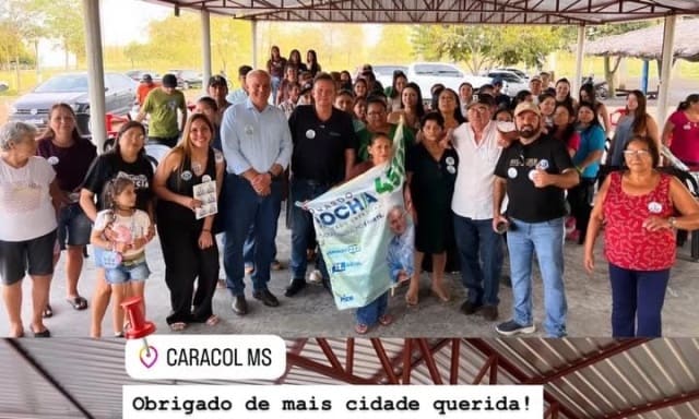 Paulinho Pucheta reúne apoiadores em Caracol para receber candidato a deputado estadual Eduardo Rocha