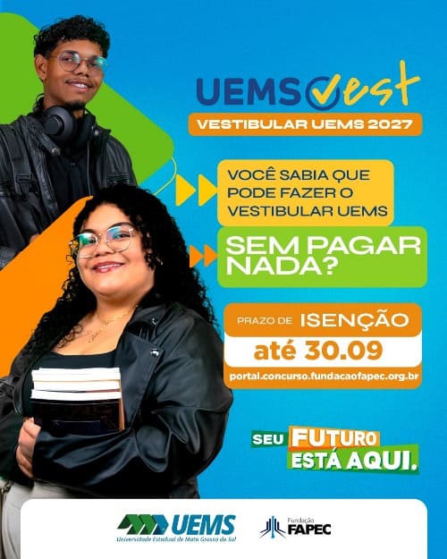 UEMSVEST 2027: Saiba como solicitar a isenção da taxa de inscrição até 30 de setembro
