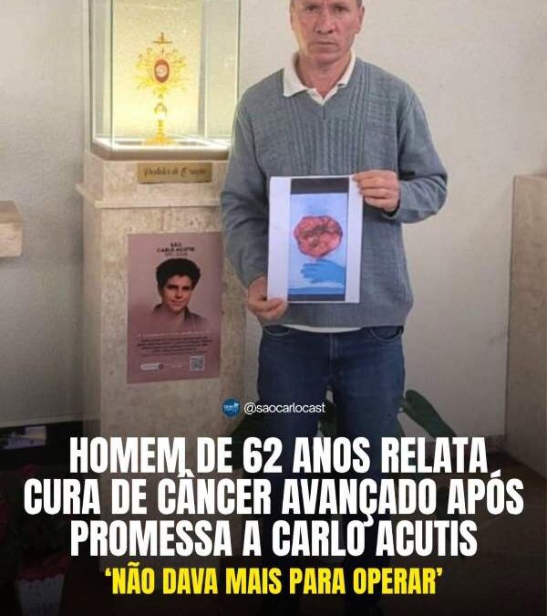 “Não havia mais possibilidade de cirurgia”: aposentado relata graça alcançada por intercessão de São Carlo Acutis.