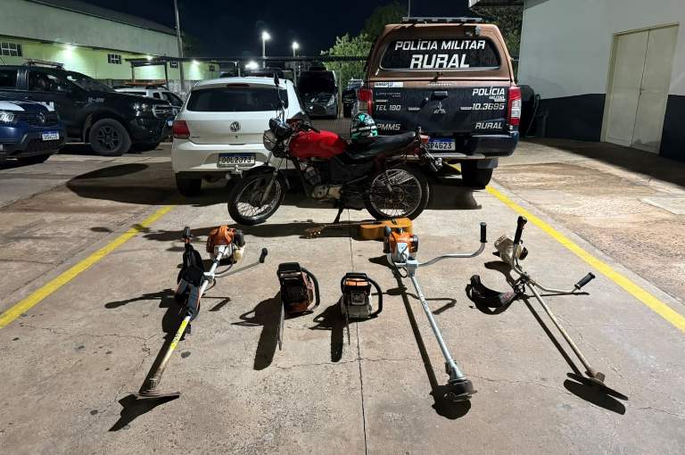 Batalhão Rural prende três homens envolvidos em furtos e receptação de equipamentos em Campo Grande