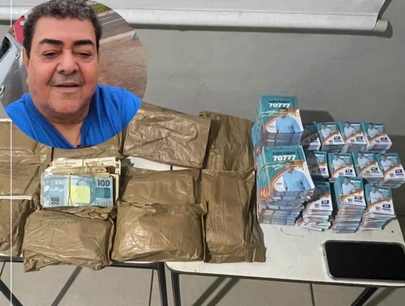 Ex-presidente de Câmara é preso com mais de R$ 100 mil e santinhos de deputado