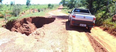 Estrada do Assentamento Tupaciretan esta abandonada pela prefeitura